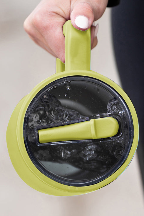 Frosted Metal Alloy Vacuum Insulated Straw Tumbler