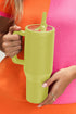 Frosted Metal Alloy Vacuum Insulated Straw Tumbler