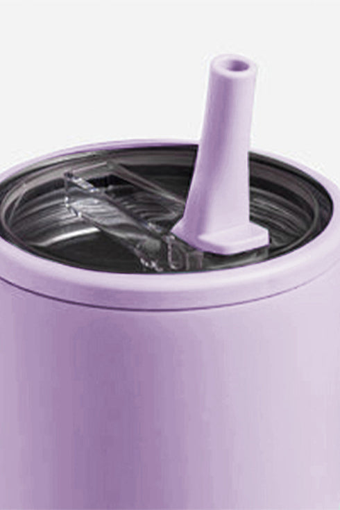 Frosted Metal Alloy Vacuum Insulated Straw Tumbler
