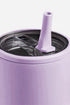 Frosted Metal Alloy Vacuum Insulated Straw Tumbler