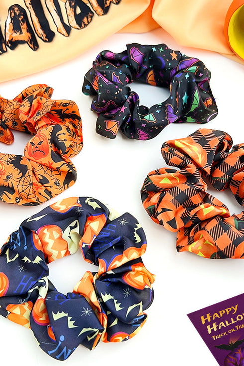 Fun Graphic Print Elastic Cloth Hair Scrunchie