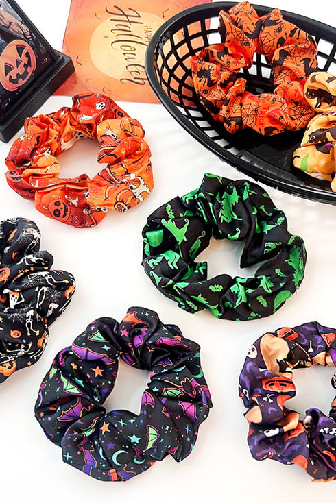 Fun Graphic Print Elastic Cloth Hair Scrunchie
