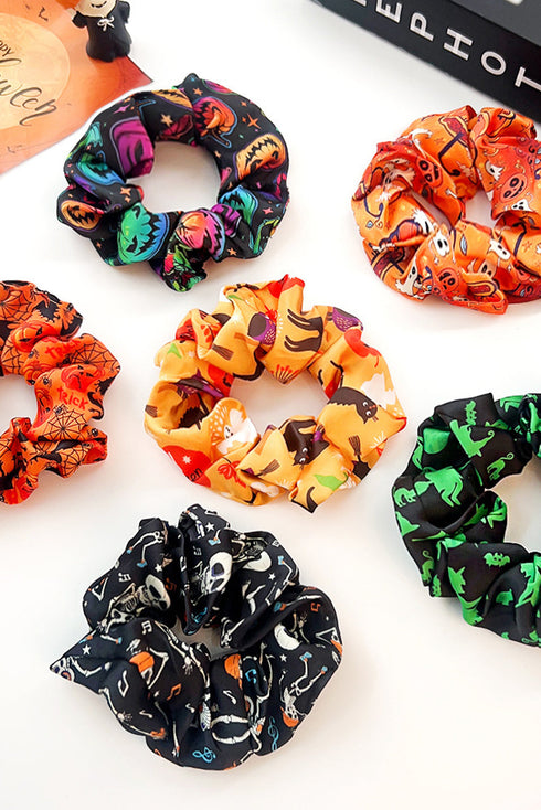 Fun Graphic Print Elastic Cloth Hair Scrunchie