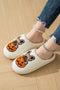 Fuzzy Fleece Graphic Print Warm Plush House Slippers