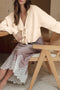 Fuzzy Knit Tie Front Long Sleeve Cardigan