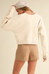 Fuzzy Knit Tie Front Long Sleeve Cardigan