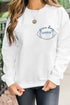 Game Day Football Graphic Crew Neck Sweatshirt