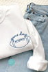 Game Day Football Graphic Crew Neck Sweatshirt