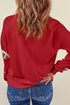 Game Day Sequin Football Graphic Pullover Sweatshirt