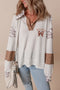 Gameday Bow Graphic Waffle Knit Collared Shirt