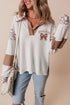 Gameday Bow Graphic Waffle Knit Collared Shirt