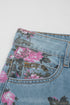 Garden Floral All Over Print Denim Bootcut Jeans