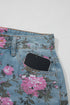 Garden Floral All Over Print Denim Bootcut Jeans