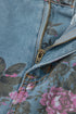 Garden Floral All Over Print Denim Bootcut Jeans