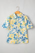 Garden Party Floral Print Puff Sleeve Button Down Shirt