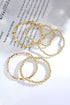 Geometric Beaded Plated Alloy Wrist Stack Set