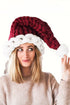 Geometric Block Knit Pom Pom Cuffed Beanie