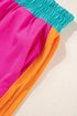 Geometric Block Pattern Trim Detail Pant Set