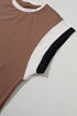 Geometric Block Pattern Trim Detail Pant Set