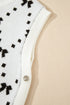 Geometric Bow Print Side Button Sweater Vest