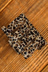 Geometric Cutout Animal Print Square Hair Claw Clip