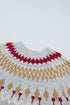 Geometric Detail Round Neck Alpine Inspired Layering Sweater