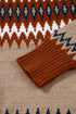 Geometric Fair Isle Pattern Crew Neck Sweater