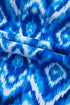 Geometric Ikat Ruffle Trim Strap Tankini Top