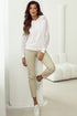 Geometric Lace Sleeve Soft Knit Pullover Hoodie
