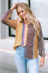 Geometric Mixed Print Collared Button Down Shirt