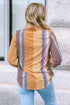 Geometric Mixed Print Collared Button Down Shirt