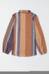 Geometric Mixed Print Collared Button Down Shirt