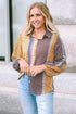 Geometric Mixed Print Collared Button Down Shirt