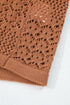 Geometric Open Stitch Ribbed Cuff Cardigan