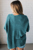 Geometric Open Stitch Ribbed Cuff Cardigan