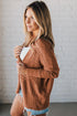 Geometric Open Stitch Ribbed Cuff Cardigan