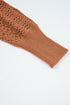 Geometric Open Stitch Ribbed Cuff Cardigan
