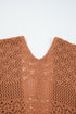 Geometric Open Stitch Ribbed Cuff Cardigan