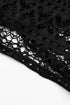 Geometric Openwork Drawstring Waist Swim Cover Up Shorts