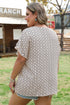 Geometric Paisley Print Ruffled Sleeve Bohemian Blouse