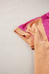 Geometric Panel Crew Neck Textured Short Sleeve Shirt