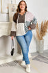 Geometric Panel Patchwork Knotted Back Loose Fit Sweater