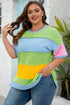 Geometric Paneled Exposed Seam Patchwork T Shirt