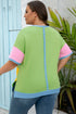Geometric Paneled Exposed Seam Patchwork T Shirt