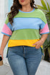 Geometric Paneled Exposed Seam Patchwork T Shirt