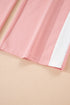 Geometric Paneled Pullover Wide Leg Pant Set