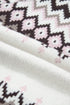 Geometric Pattern Brushed Knit Apres Ski Cardigan