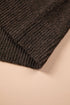 Geometric Pattern Round Neck Shift Knit Sweater