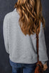 Geometric Pattern Textured Knit Quarter Zip Pullover