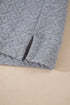 Geometric Pattern Textured Knit Quarter Zip Pullover
